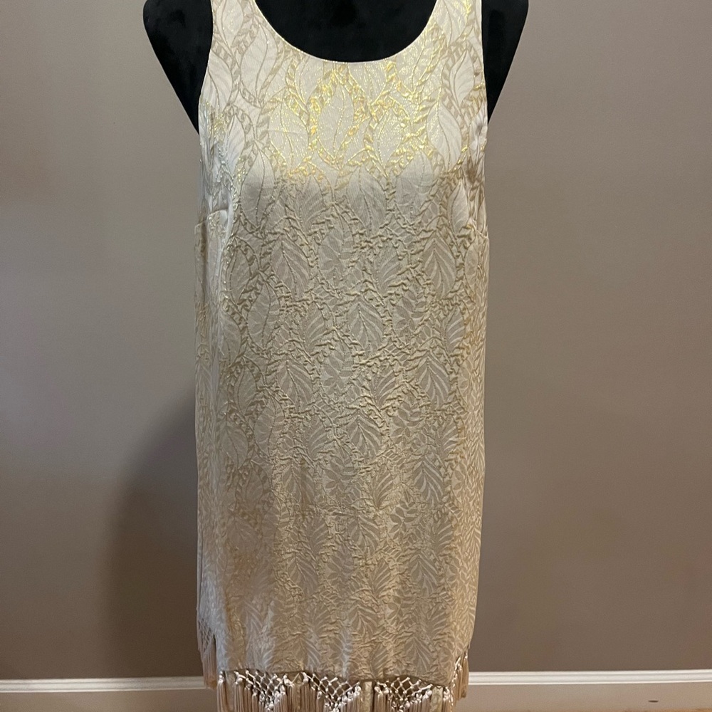 Lilly Pulitzer Cream Sequin Sheath Mini Dress
